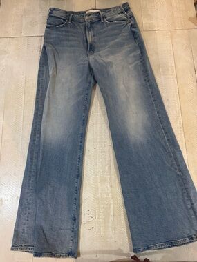 MOTHER Vintage Wash Blue Straight-Leg Jeans